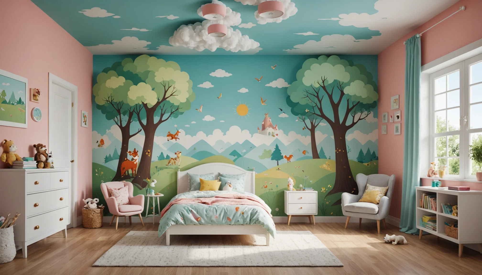 Créez une chambre magique avec des idées de déco murale pour enfants !